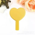 thumbnail image 3 of Becaristey Charming Heart Shaped Mirror Beauty Single Side Look Cute Yellow Style A 1Set, 3 of 6