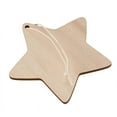 thumbnail image 5 of 60 x Wooden Star Shapes, Plain Wood Craft Tags with Hole (10cm), 5 of 8