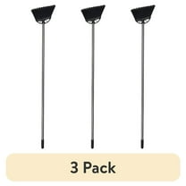 3-Pack Angle-Cut Poly Bristle Brooms | Ergonomic Handle & High-Quality Bristles | for Floor Sweeping & Home Cleaning