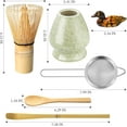 thumbnail image 2 of Matcha Whisk Set, Matcha Making Kit Whisk (Chasen Holder), Ceramic Whisk Holder (Mottled Green), Bamboo Scoop, Powder Starter Sifter, Spoon, 2 of 7