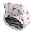 thumbnail image 3 of 2 gorros de ducha de lujo para mujer, reutilizables, impermeables, gorro de ducha para cabello largo, revestimiento impermeable de EVA, con banda elástica ajustable, 3 of 5