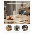 thumbnail image 6 of French Press Coffee Maker, 34oz Borosilicate Glass, Stainless Steel Filter, 6 of 9
