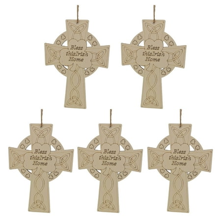 

Deal of The Day Dvkptbk Wooden St. Patrick s Holiday Pendant Atmosphere Hanging Window Decoration 5pc