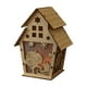 thumbnail image 1 of Decoraciones Navideñas Casas de Madera Brillantes Casas de Nieve Adornos para Árboles Colgantes Regalos Diy Escaparates Adornos de Madera, 1 of 1