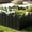 Black, variant on Upgraded Green 5 Pack Plastic Garden Fence, Flexible Lawn Border Edging, Decorative Barrier for Flower Bed Plant Yard Landscape Arrangement