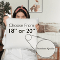 thumbnail image 4 of Witty Even My Anxiety Has Anxiety Quote, Groovy Retro Wavy Text Merch Gift, White Pillow Case 18X18 IN, 4 of 5