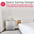 thumbnail image 6 of Frigidaire 1.6 Cu Ft Retro Compact Refrigerator, Platinum Mini Fridge with Chrome Trim for Bedroom, Dorm, Office, Apartment, 6 of 11