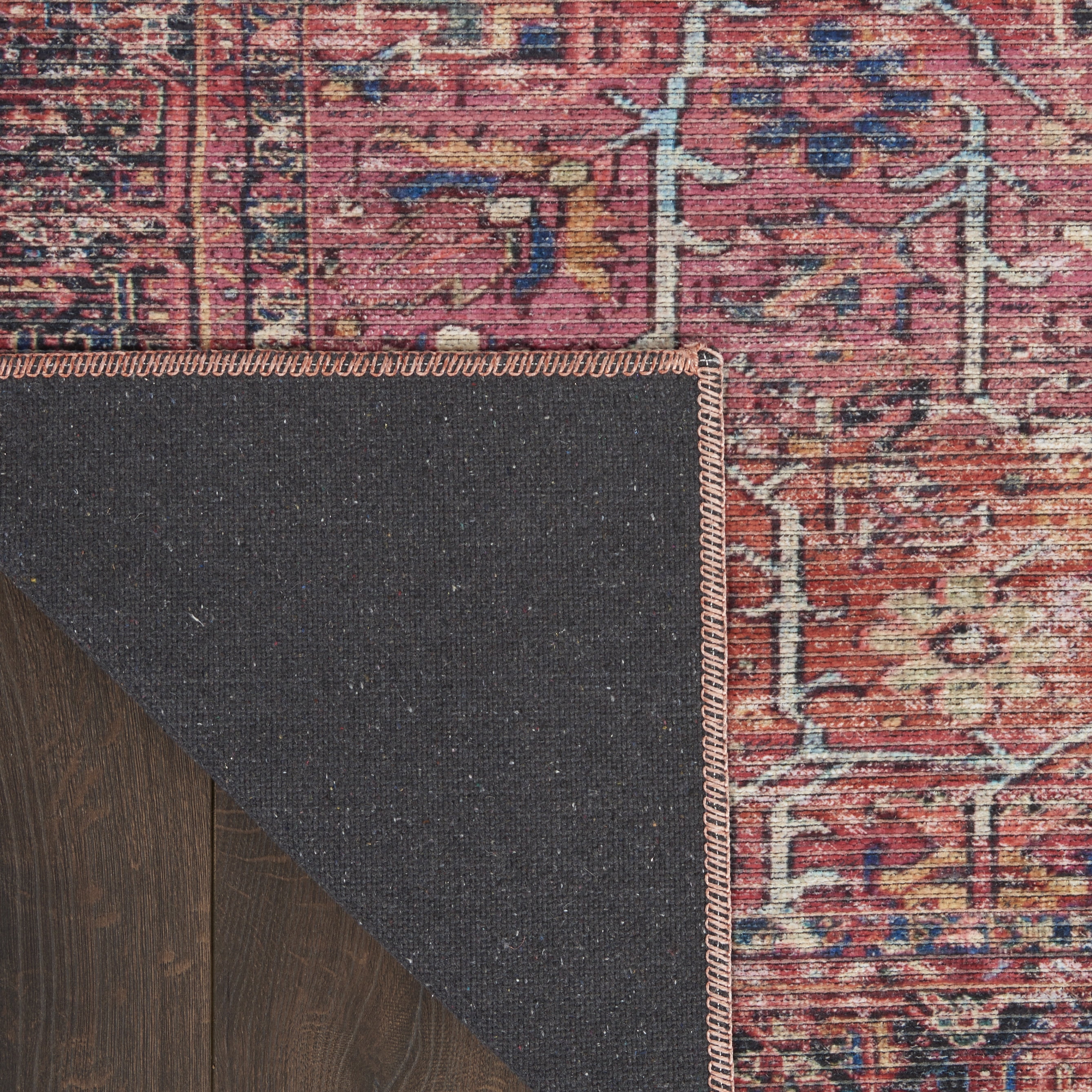 Nourison Machine Washable Series 1 Vintage Brick 2'2" x 10' Area Rug, (2x10)