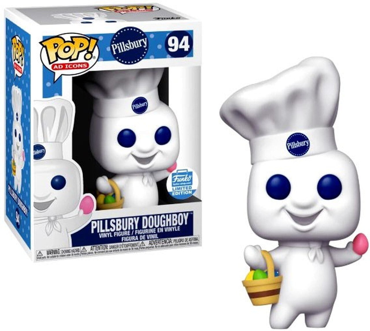 Funko POP! Ad Icons Pillsbury #94 Pillsbury Doughboy (Easter Basket) - Limited Funko Shop