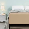 thumbnail image 6 of Subrtex Bedding Fitted Sheet Stain Resistant Soft Brushed Microfiber Single 1 Fitted Sheet for Mattress (Twin, Sand), 6 of 6