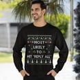 thumbnail image 3 of Funny Christmas Sweatshirt, Reply All Ugly Christmas Sweater, Office Xmas Sweater, 3 of 5
