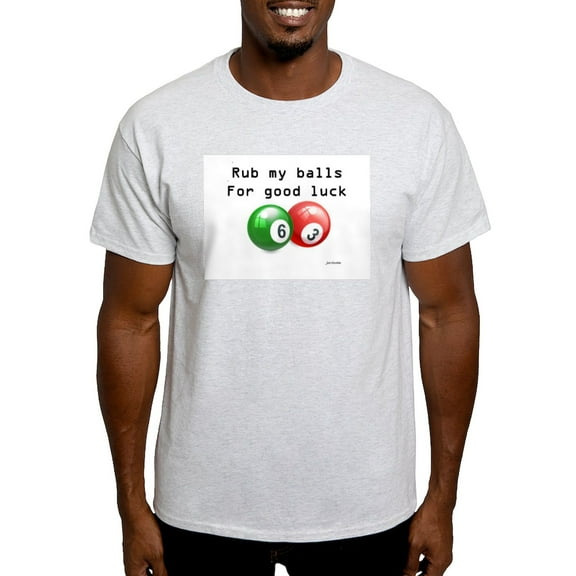 CafePress - Rub My Balls For Luck Light T Shirt - Men's Classic Graphic T-Shirt