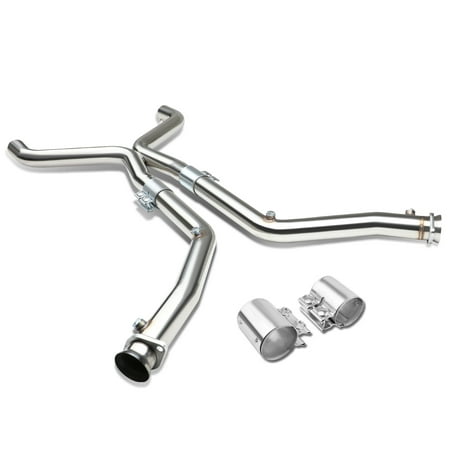 For 2011 to 2014 Ford Mustang Stainless Steel X -Pipe Downpipe Exhaust - 3.7L V6 12