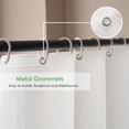 thumbnail image 2 of White Plastic Shower Curtain Liner 70 X 74 Inch  Medium Weight Peva Vinyl Frosted For Bathroom Waterproof, 2 of 5