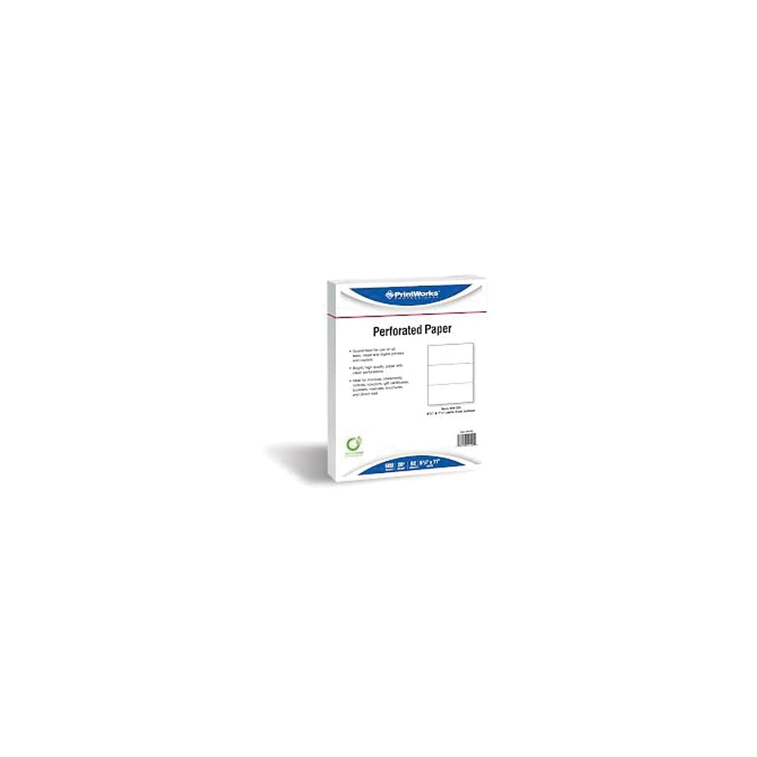 Printworks Professional 8.5" x 11" Business Paper 24 lbs. 92 Brightness 2500/Carton (04126)