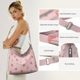 thumbnail image 5 of Canvas Shoulder Bag for Travelers Strawberry Shoulder Bag for College Work Travel Shopping Canvas Shoulder Bag, 5 of 5