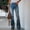 Grey, variant on Women'S Jeans Flare Bell Bottom Flare Bell Bottom Lightweight Casual Comfortable Jeans Green L