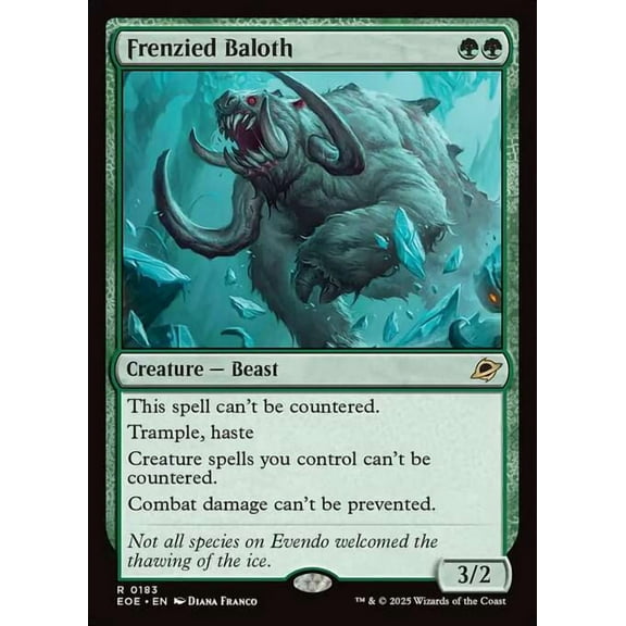 MtG Edge of Eternities Rare Frenzied Baloth #183