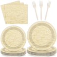 thumbnail image 1 of Platos de fiesta Chunnin, 96 unidades, diseño de arena de playa, 18 cm x 23 cm, 1 of 7
