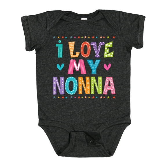 Inktastic I Love My Nonna Baby Clothes Girls Baby Bodysuit