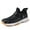 Black, variant on Bolognifi Unisex Tennis Badminton Table Tennis Training Shoes with Rotating Buckle for Sports Competitions
