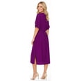 thumbnail image 2 of HAPPY BAY Women's Beachwear Swimsuit Coverups for Women Summer Cover ups for Swimwear Women Button up Shirt Dress Beach L-XL Purple, Solid, 2 of 5