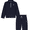 Navy, variant on Reebok Toddler Unisex Half Zip Pullover and Jogger Set, 2 Piece, Sizes 12M-5T