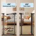 thumbnail image 6 of Fairy Baby Extra Tall 40.55" Baby Gate 29.53"-32.68" Wide Pressure Mounted Walk Through Swing Auto Close Safety Black Metal Toddler Child Dog Pet for Indoor Stairs,Doorways,Kitchen, 6 of 6