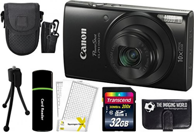 Canon PowerShot ELPH 190 IS 20.2MP 10x 
