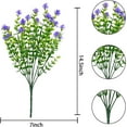 thumbnail image 4 of Artificial Flowers Outdoor UV Resistant, Boxwood Plants Shrubs Faux Greenery for Indoor Outside Hanging Plants Garden Porch Window Box Home Patio Decor (Violet#), 4 of 5