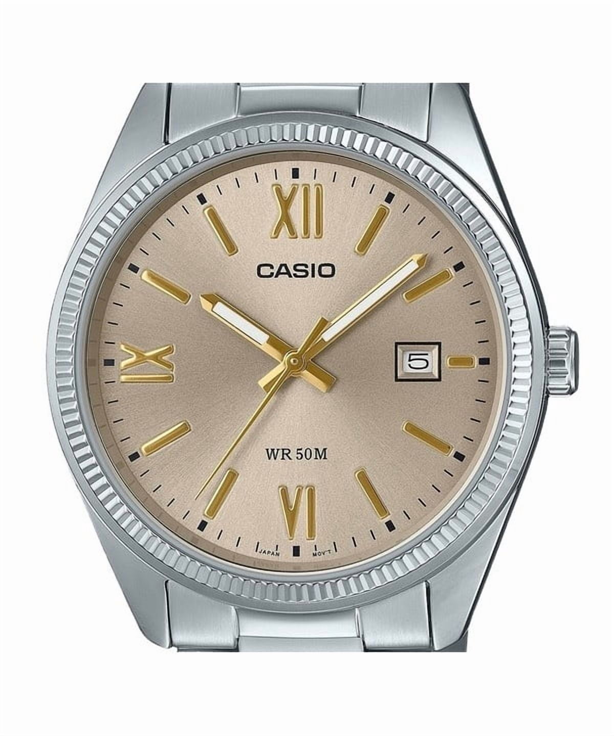 Casio Men’s Stainless Steel Analog Watch Champagne Dial - MTP-1302DD-9AVDF