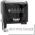 thumbnail image 1 of Large Self-Inking Meet With Teacher Stamp, Trodat Printy 4913, Press and Print Stamping, Impression Size 7/8" x 2-1/4", Up to 10,000 Impressions - Brown Ink, 1 of 10