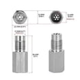 thumbnail image 3 of Extensor de Sensor de Oxígeno O2 Kenally para Coche con Catalizador Adaptador Convertidor Catalítico de Acero, 3 of 6