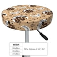 thumbnail image 4 of Lsque Snake And Flower Round Bar chair cushion covers Velvet Fabric Premium Comfort Protects from Scratches and Stains for 14-17 Inch Chair- 14 inch, 4 of 7