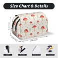 thumbnail image 5 of Goofa Mushroom Pattern Double Layer Pen Pencil Case, Protective Large Capacity Storage Organizer Pen Pouch, Office College Supplies for Teens Adults, 5 of 7