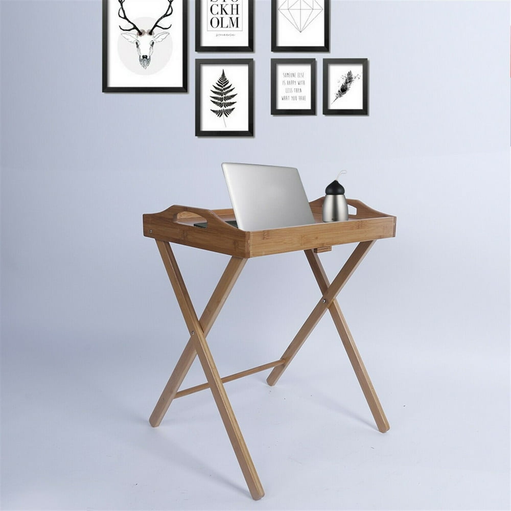 Gomyhom DAYFULI Folding Tables,Flood Standing Folding DiningTable Wood