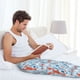 thumbnail image 5 of Fotbe Lobsters Pantalones de Pijama para Hombre, Pantalones de Dormir, Pantalones de Casa con Cintura Ajustable y Bolsillos-3X-Large, 5 of 6