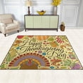 thumbnail image 3 of Coolnut Floral Thanksgiving Day Lightweight Carpet Mats, 5'3" x 4' Area Soft Rugs, Floor Mat Rug Home Decoration for Kids Room Living Room, 63"x 48", 3 of 6
