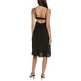 thumbnail image 2 of BCBG New York womens  Asymmetric Midi Dress, 2, Black, 2 of 2