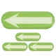 thumbnail image 1 of 4 Uds pegatina de flecha calcomanías direccionales marcado flechas pegatinas calcomanía adhesiva para coches, 1 of 7