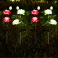thumbnail image 1 of Xihbxyly Luces de Flores para Decoración de Jardín Al Aire Libre, Impermeables, con Energía Solar, Elegante Diseño Floral, Perfectas para Patio, Césped y Caminos, Fácil Instalación, Juego de 2 Piezas, 1 of 7