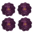 thumbnail image 1 of Fennco Styles Unique Ginkgo Leaf Placemats 14 Inches Round, Set of 4 – Violet Modern Traycloth Table Mats for Home, Dining Room Décor, Banquets, Indoor & Outdoor and Special Events, 1 of 5