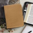 thumbnail image 6 of HELLHERO Tan Grain PU Leather Bible Cover for Women and Men, Portable Church Bible Bag with Top Handle for Bible Study and Daily Prayer, 6 of 12