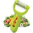 thumbnail image 1 of Pelador de verduras 3 en 1, pelador de patatas para cocina, pelador en Y para zanahoria, fruta, pepino, pelador de cocina con 3 hojas diferentes, 1 of 5