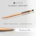 thumbnail image 3 of Cross Classic Century® Brushed Rose-Gold PVD Ballpoint Pen, 3 of 8