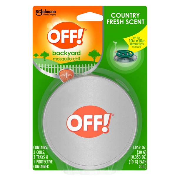 OFF! Backyard Mosquito Repellent Coil Starter Pack, 1.059 oz, 3 ct