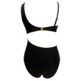 thumbnail image 2 of Traje de Baño Ocean Pacific para Mujer Completo Asimetrico en Tirantes, Cuello Redondo Negro Talla EG, 2 of 4