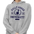 thumbnail image 2 of Silly Goose University Hoodie Sweatshirt Unisex 2X-Large Grey, 2 of 5