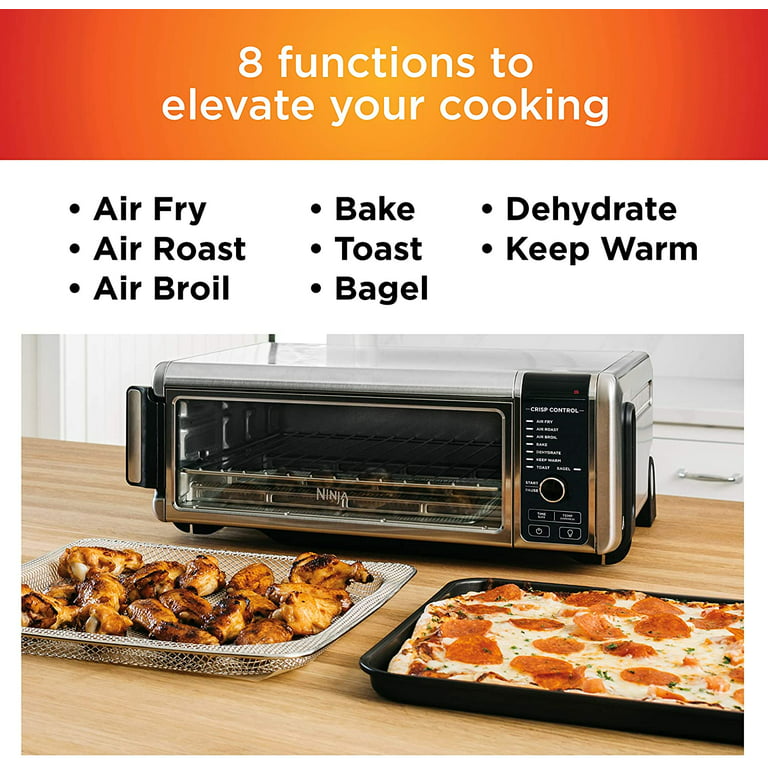 Ninja SP101 Digital Air Fry Countertop Oven with 8 in 1 Functionality Flip  Up Away Capability for Storage Space with Air Fry Basket Wire Rack Crumb  Tray Silver｜TikTok Search