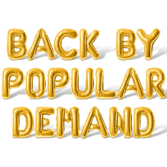 Letter Balloons - BACK BY POPULAR DEMAND 16" Inch Alphabet Letters Foil Mylar Balloon Birthday Party Banner (Gold)